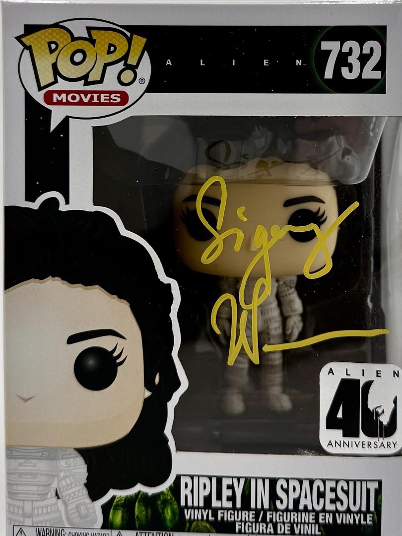 Sigourney Weaver Signed Funko Pop #732 Ripley Spacesuit Aliens